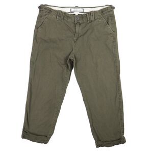 Abercrombie And Fitch Capri Pants Women's Size 4 Olive Green Paratrooper Hiking